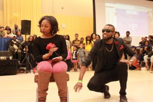 Members of Kappa Alpha Psi perform at the Project X Stroll Competition.  Photo by Terry Wright.