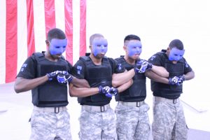 The National Society of Pershing Rifles Spring 2016 probate in Turner's Armory. Photo by Terry Wright.