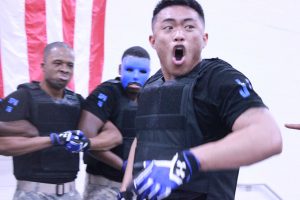 The National Society of Pershing Rifles Spring 2016 probate in Turner's Armory. Photo by Terry Wright.