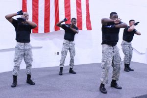 The National Society of Pershing Rifles Spring 2016 probate in Turner's Armory. Photo by Terry Wright.