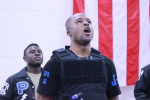 The National Society of Pershing Rifles Spring 2016 probate in Turner's Armory. Photo by Terry Wright.