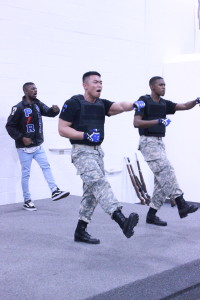 The National Society of Pershing Rifles Spring 2016 probate in Turner's Armory. Photo by Terry Wright.