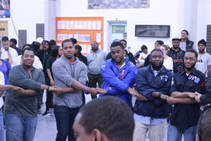 The National Society of Pershing Rifles Spring 2016 probate in Turner's Armory. Photo by Terry Wright.