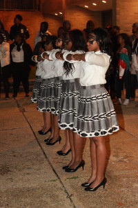 The Swing Phi Swing Spring 2016 probate in the Jenkins Pit. Photo by Terry Wright.