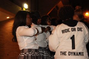 The Swing Phi Swing Spring 2016 probate in the Jenkins Pit. Photo by Terry Wright.
