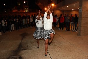 The Swing Phi Swing Spring 2016 probate in the Jenkins Pit. Photo by Terry Wright.