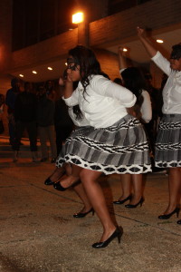 The Swing Phi Swing Spring 2016 probate in the Jenkins Pit. Photo by Terry Wright.