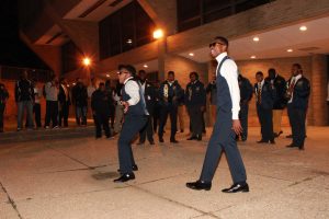 The Alpha Nu Omega Spring 2016 probate in Jenkins Pit.  Photo by Terry Wright.