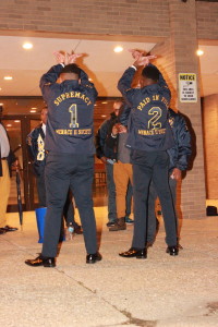 The Alpha Nu Omega Spring 2016 probate in Jenkins Pit.  Photo by Terry Wright.