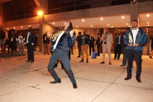 The Alpha Nu Omega Spring 2016 probate in Jenkins Pit.  Photo by Terry Wright.