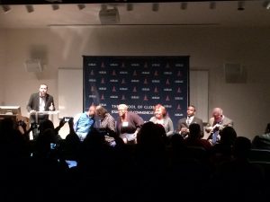 Panelists for the Town Hall: Together Baltimore getting seated. Photo credit: Tramon Lucas