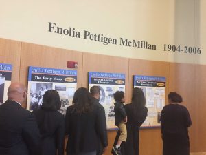 Enoila Pettigen MCMillian exhibit. Photo credit: Devon Ashby.