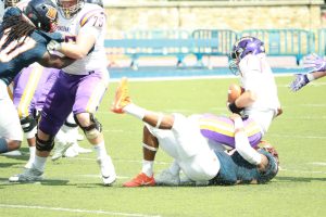 Morgan State taking on Albany in the Bears' Home Opener. Photo credit Terry Wright. 